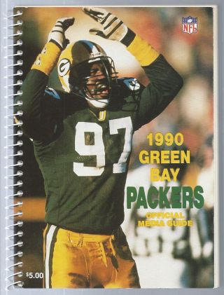 1990 Green Bay Packers Nfl Football Media Guide Record Book