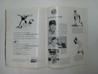 1960 World Series Official Program NY Yankees vs.  Pittsburgh Pirates VTG - 8
