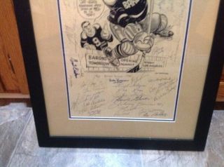 CLEVELAND BARONS 1996 AHL REUNION POSTER AUTO BY 40 PLAYERS NHL HOCKEY CRUSADERS 3