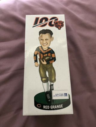 Red Grange Chicago Bears Official Bobblehead From The 8/8/2019 Game Vs Panthers