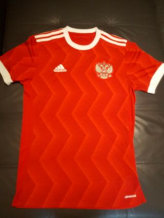 Russia Jersey Small 2017 2018 Home Shirt Br9055 Soccer Football Adidas