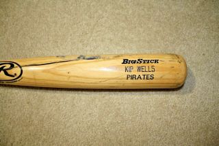 Kip Wells 2002 Pittsburgh Pirates game bat 2