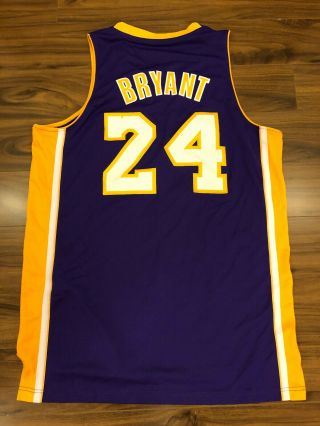 Adidas NBA Kobe Bryant swingman jersey Los Angeles Lakers size Large purple 5