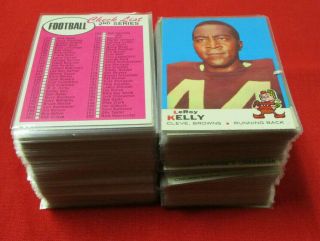 1969 Topps Football Card Full Set All 263 Cards In