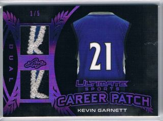 2019 Leaf Ultimate Kevin Garnett Game Career Dual Patch /5