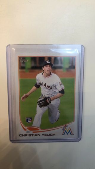 Christian Yelich 2013 Topps Update Rc Rookie Card Us290