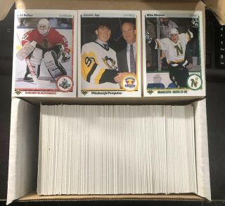 1990 - 91 Upper Deck Hockey Complete 400 Card Series 1 Set.  Jaromir Jagr Rookie