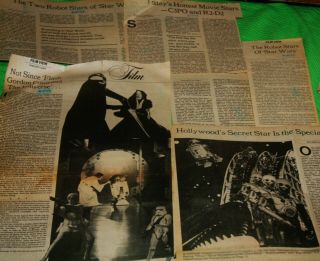 Orig Vtg Newspaper Articles - Review Of Star Wars - Nyt 1977