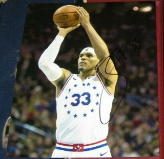 Tobias Harris Philadelphia 76ers Signed Autographed 8x10 Photo Basketball