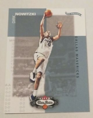 Dirk Nowitzki 2002 - 03 Fleer Box Score 1st Edition 35/100 41 Dallas Mavericks