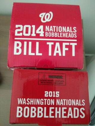 CALVIN COOLIDGE and BILL TAFT Washington Nationals Racing Presidents Bobblehead 6