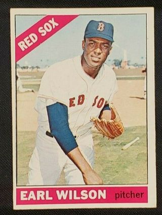 1966 Topps Baseball Card Hi Earl Wilson 575 Bv $15 Exmt Range