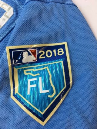 Dan Runzler 47 game 2018 Tampa Bay Rays spring training sz 48 jersey 2
