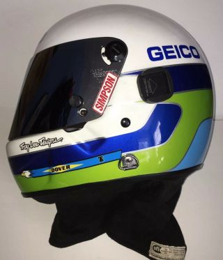 Troy Lee Designs Geico Custom Helmet Pit Crew Racing Nascar Snell Simpson Sfi
