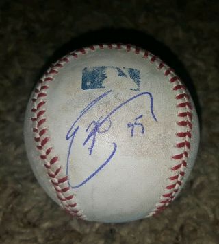 Eric Hosmer Signed/auto Game - Oml Baseball San Diego Padres & Kc Royals