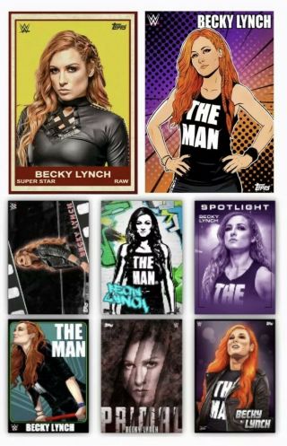 Topps Wwe Slam Becky Lynch Collectors Box Complete Set Award Ready