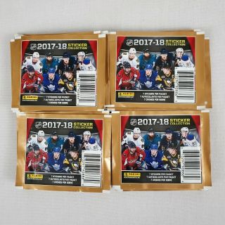 2017 - 18 Panini Nhl Hockey Collectible Stickers 43 Packs (7 Ct)