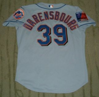York Mets Vic Darensbourg Game Worn Jersey W/patches (marlins Expos)
