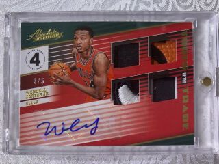 Wendell Carter Jr 2018 - 19 Absolute Tools Of The Trade Autograph Ssp 3/5 Rookie