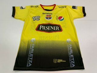B.  S.  C.  Barcelona Soccer Club Men’s Yellow Soccer Jersey - Large - Ecuador