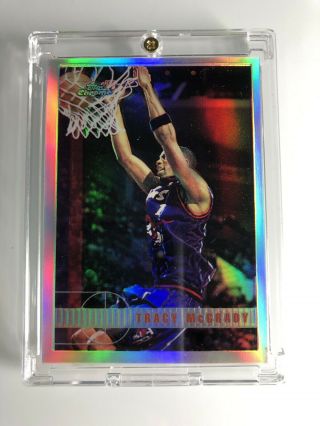 Tracy Mcgrady 1997 Topps Chrome Refractors Rookie Rc Perfect Color No Greening