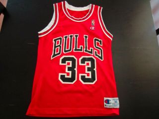 Vintage Champion Scottie Pippen Chicago Bulls Jersey Size 36 Small