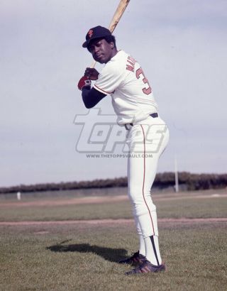 1975 Topps Baseball Color Negative.  Gary Matthews Giants