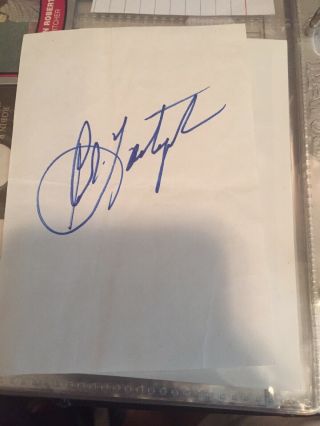 Carl Yastrzemski Signed Autograph Cut Signature In Peson