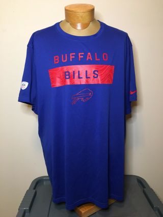Buffalo Bills Nike Nfl On Field Shirt Short Sleeve Shirt 4xl Player Worn