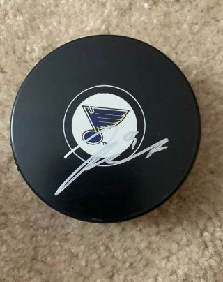 Jay Bouwmeester Signed Autographed St.  Louis Blues Hockey