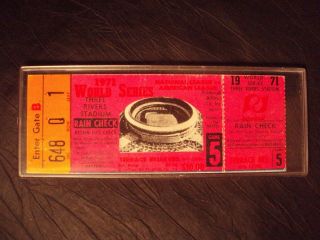1971 Game 5 World Series Ticket Stub - Three Rivers Stadium - Pirates vs Orioles 5