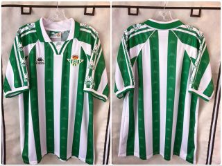 Real Betis 1995/97 Home Soccer Jersey Xl Kappa La Liga Retro