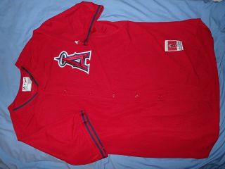 La Angels Of Anaheim - Game Batting Practice Jersey - Team Issued - Size 52,  No