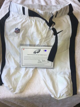 2017 - 18 Beau Allen Game Pants Philadelphia Eagles Bowl 52 Season