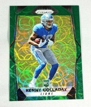 Kenny Golladay 2017 Panini Prizm 283 Green Scope /99 Rookie Rc Detroit Lions