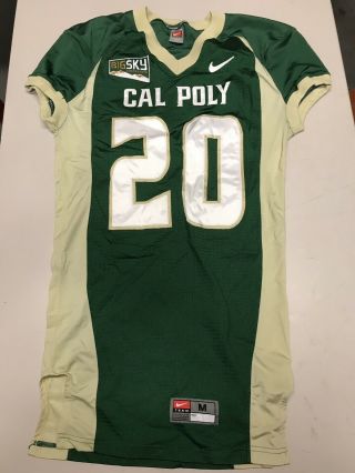 Cal Poly Mustangs - San Luis Obispo - Authentic Game Worn Nike Football Jersey