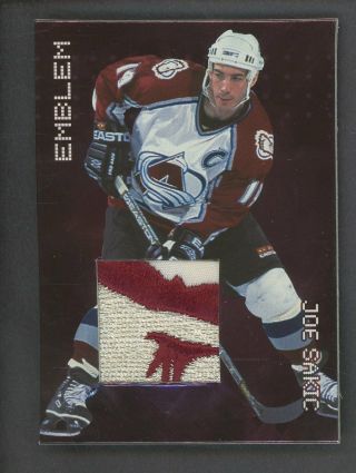 1999 In The Game Itg Emblem Joe Sakic Colorado Avalanche Logo Patch