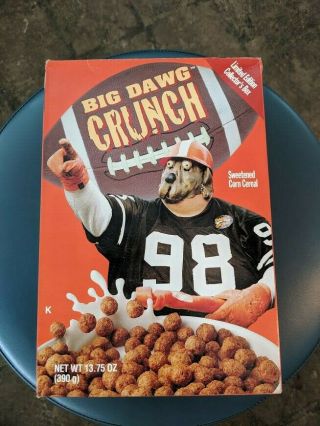 Cleveland Browns 2000 Big Dawg Crunch Cereal Ltd.  Ed.  Collector Box Dawg Pound