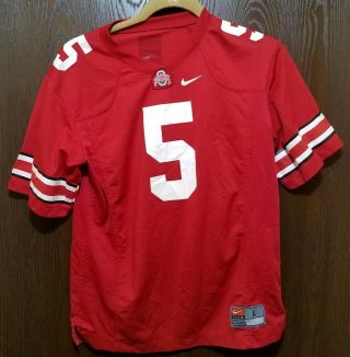 Nike Red Ohio State Buckeyes 5 Football Jersey Youth Large 14 - 16