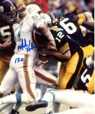 Mike Kolen Vs Steelers 17 - 0 Miami Dolphins Signed Autographed 8x10 Photo W/coa