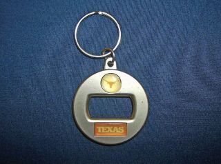 University Of Texas Ut Longhorn Keychain Fob Bottle Opener Vintage?