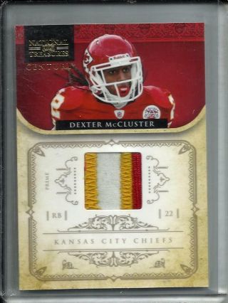 Dexter Mccluster 2011 National Treasures Game Jersey Patch 13/49