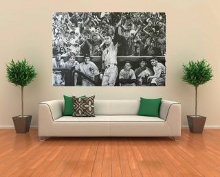 Derek Jeter Curtain Call Wall Decal W/yankees Hall Of Famers,  Mantle,  Ruth 30x20