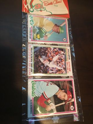 1978 Topps Baseball Holiday Rack Pack Sparky Lyle Rb & K Hernandez Frnt
