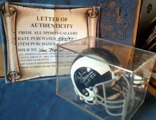 Los Angeles Rams - Fearsome Foursome - Autographed Mini - Helmet