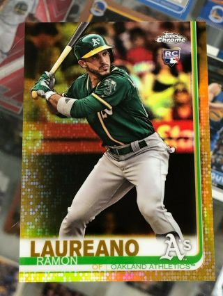 2019 Topps Chrome Ramon Laureano Gold Refractor Rc Rookie Card 2/50
