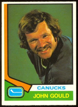 1974 - 75 Opc O Pee Chee Hockey 381 John Gould Nm Vancouver Canucks Card