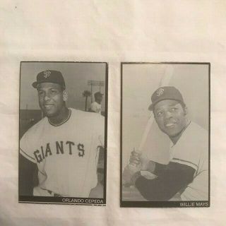 Sf Giants Parking Ticket Stubs - Willie Mays & Orlando Cepeda - Candlestick - T107