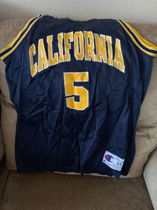 Vintage Jason Kidd 5 University Of California Ncaa Jersey Size 44