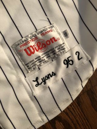 1995 Chicago White Sox Barry Lyons Game Worn Jersey 2